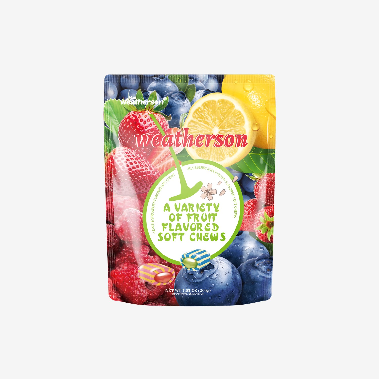 Weather's assorted fruit fudge 200g